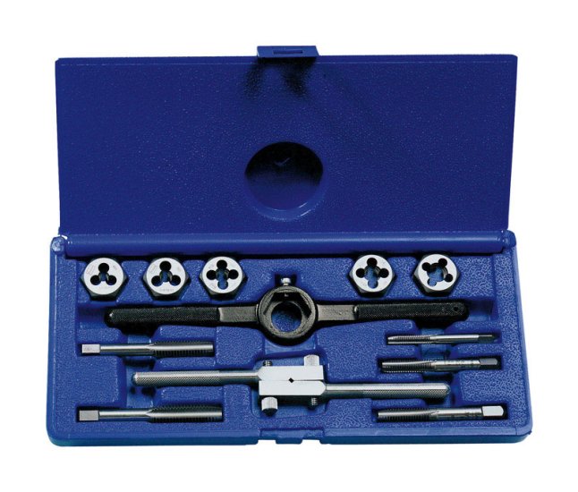 (image for) High Carbon Steel SAE Tap and Die Set 1/4-20NC, 5/1
