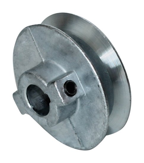 (image for) 5 in. Dia. Zinc Single V Grooved Pulley