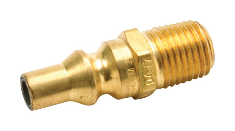 (image for) 1/4 in. Dia. Brass Male Pipe Thread x Male Plug Exces