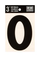 (image for) 3 in. Black Vinyl Self-Adhesive Letter O 1 pc.