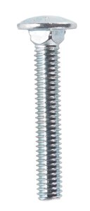 (image for) 5/16 in. Dia. x 2 in. L Zinc-Plated Steel Carriage Bolt