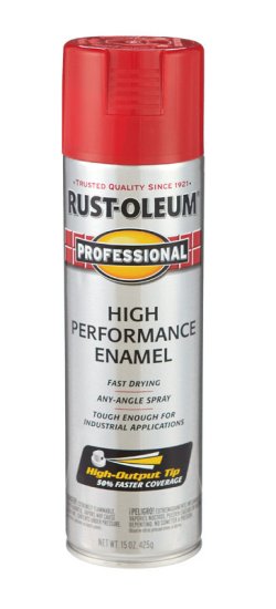 (image for) Rust-Oleum Professional Gloss Safety Red Spray Paint 15 oz