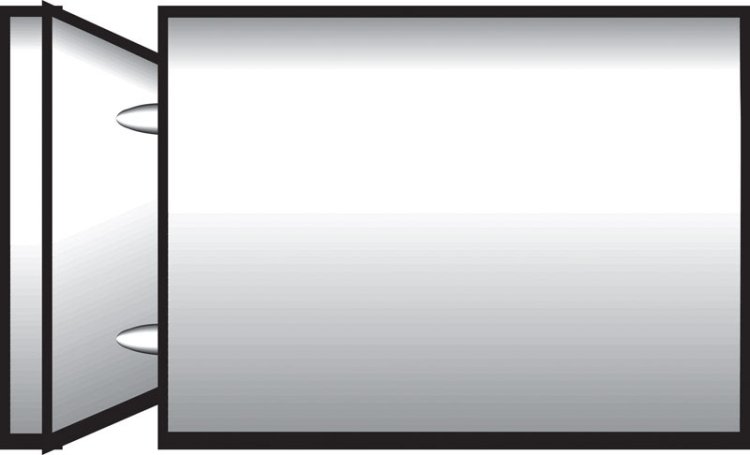 (image for) .25 in. Dia. x 3.75 in. L Metal Pan Head Machine Screw A