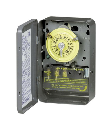 (image for) Indoor 24 Hour Dial Timer 120 volt Gray