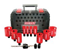 (image for) 2-3/8 in. L Bi-Metal Hole Saw Kit 3/8 in. 14 pc.