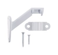 (image for) White Steel Heavy Duty Hand Rail Bracket