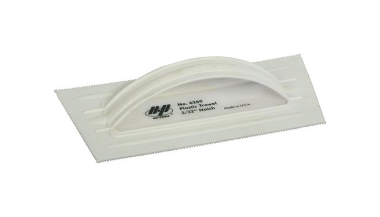 (image for) QLT 4-1/2 in. W Plastic Notched Trowel