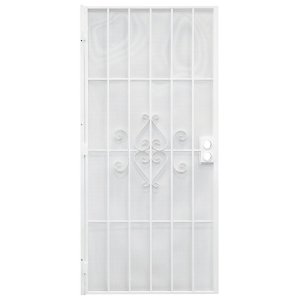 (image for) Precision 81-3/4 in. H x 32 in. W Regal White Steel Security Doo
