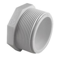 (image for) Schedule 40 2 in. MPT x 2 in. Dia. FPT PVC Plug