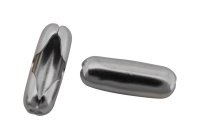 (image for) Nickel-Plated Brass Silver Ball Chain Connector