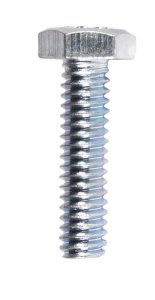 (image for) 1/4 in. Dia. x 1 in. L Zinc Plated Steel Hex Bolt 100 pk