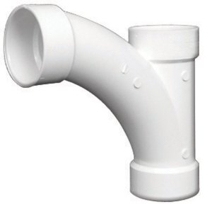 (image for) Schedule 40 4 in. Hub x 4 in. Dia. Hub PVC Long T