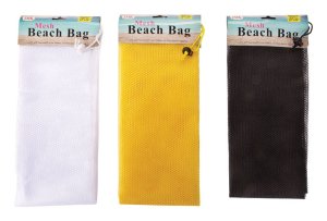(image for) Multicolored Mesh Fabric Beach Bag