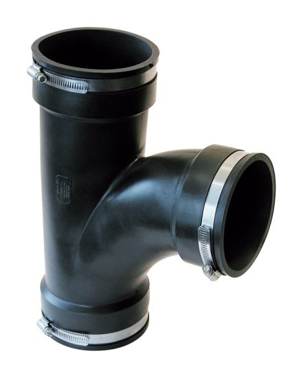 (image for) Schedule 40 4 in. Hub x 4 in. Dia. Hub PVC Tee