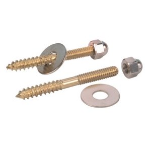 (image for) 1/4 in. x 2-1/2 in. Toilet Screws Brass Plated