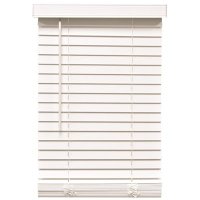 (image for) 43 in. W x 84 L White 2 in. Faux Wood Blind