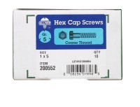 (image for) 1 in. Dia. x 5 in. L Heat Treated Zinc Steel Hex Head Ca
