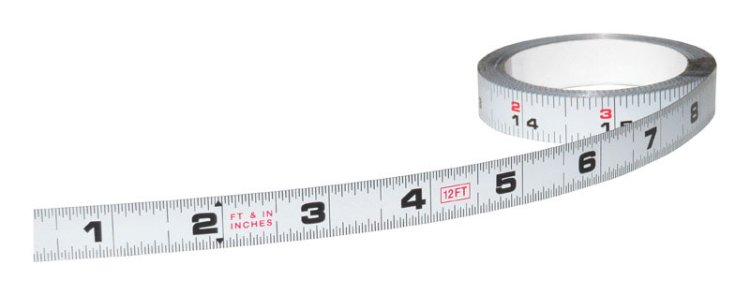 (image for) US Tape 12 ft. L X 1/2 in. W Adhesive Steel Bench Tape