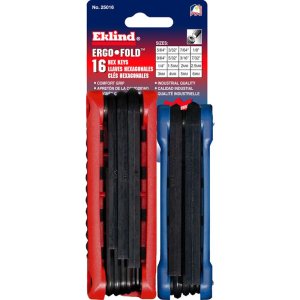 (image for) Eklind Ergo-Fold Metric and SAE Fold-Up Hex Key Sets 16 pc