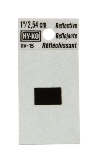 (image for) 1 in. Reflective Black Vinyl Self-Adhesive Special Charact