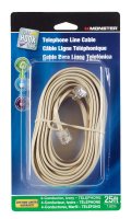 (image for) Just Hook It Up 25 ft. L Ivory Modular Telephone Line Cable