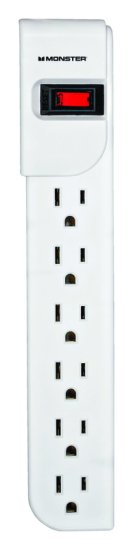 (image for) Just Power It Up 3 ft. L 6 outlets Power Strip Whi