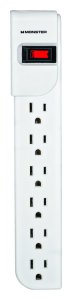 (image for) Just Power It Up 3 ft. L 6 outlets Power Strip Whi