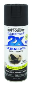 (image for) Painter's Touch 2X Ultra Cover Satin Canyon Black Spray Paint 1