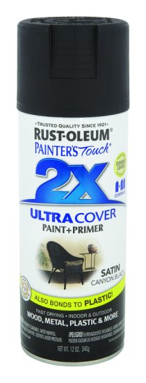 (image for) Painter's Touch 2X Ultra Cover Satin Canyon Black Spray Paint 1
