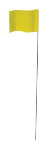 (image for) 21 in. Yellow Marking Flags Polyvinyl 100 pk