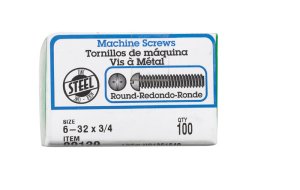 (image for) No. 6-32 x 1/2 in. L Combination Round Head Zinc-Plated