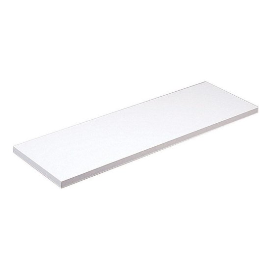 (image for) 8 in. H x 8 in. W x 48 in. D White Melatex Laminate
