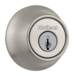 (image for) Kwikset Satin Nickel Metal Double Cylinder Deadbolt