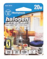 (image for) 20 watt T4 Decorative Halogen Bulb 200 lumens White 1 pk