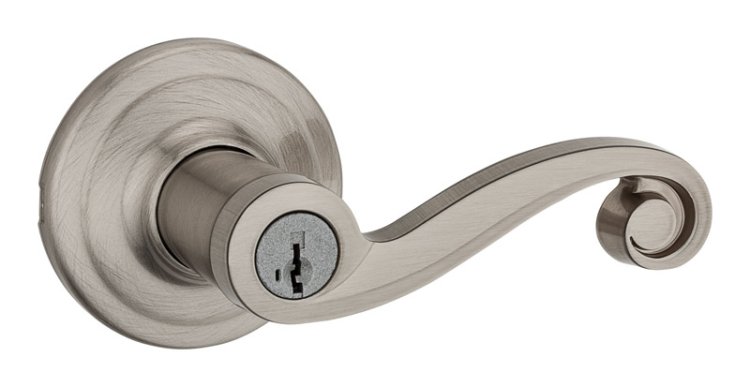 (image for) Satin Nickel Entry Lockset SmartKey Lido