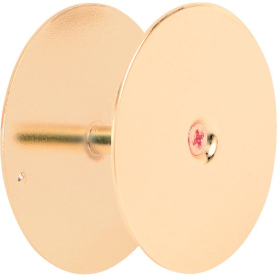 (image for) Brass Plated Steel Hole Cover Plate 1 pk