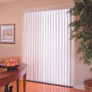 (image for) 84 in. W x 84 L 3.5 in. PVC Vertical Blinds White