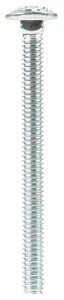 (image for) 1/4 in. Dia. x 3 in. L Zinc-Plated Steel Carriage Bolt 1