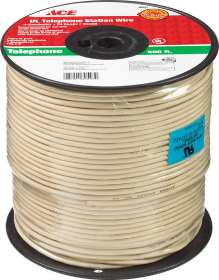 (image for) 500 ft. L Ivory Telephone Station Wire