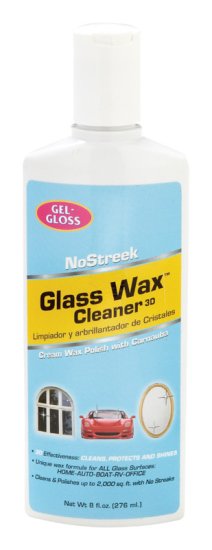 (image for) NoStreek No Scent Glass Wax Cleaner 8 oz. Liquid