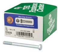 (image for) M6-1.00 mm Dia. x 75 mm L Heat Treated Steel Hex Head Ca