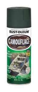 (image for) Specialty Flat Deep Forest Green Camouflage Spray Paint 12 oz.