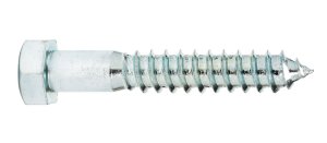 (image for) 1/2 in. x 3 in. L Hex Zinc-Plated Steel Lag Screw 50 pk