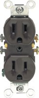 (image for) 15 amps 125 volt Duplex Brown Outlet 5-15R 1 pk
