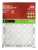 (image for) 18 in. W x 24 in. H x 1 in. D Pleated 8 MERV Pleated Air Fil