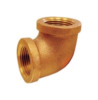 (image for) 2 in. FPT x 2 in. Dia. FPT Brass 90 Degree Elbow