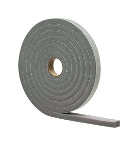 (image for) Gray Vinyl and Foam Weather Stripping Tape For Doors 17 ft.