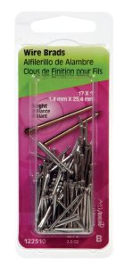 (image for) 17 Ga. x 1 in. L Bright Steel Brad Nails 1 pk 2 oz.