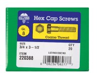 (image for) 3/4 in. Dia. x 3-1/2 in. L Heat Treated Steel Hex Head C