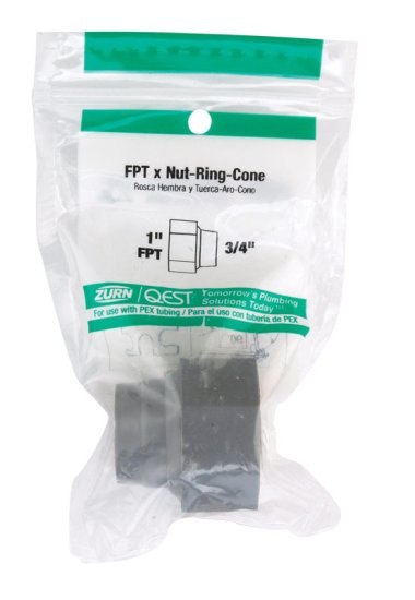 (image for) Qicktite 3/4 in. CTS x 3/4 in. Dia. CTS Nut-Ring-Cone Set